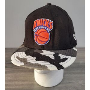 New Era 59Fifty‎ Mens 7 3/8 Fitted NBA New York Knicks Black Camo HWC Cap